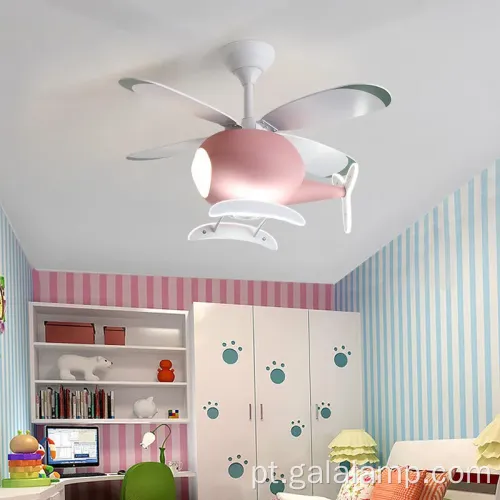 Luz do ventilador elétrico infantil, luz do ventilador de teto